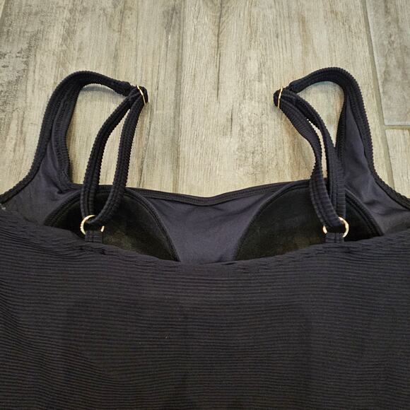 Summersalt The RippleRib Square Neck One-Piece Swimsuit Women’s 10 NEW Black - Picture 9 of 13